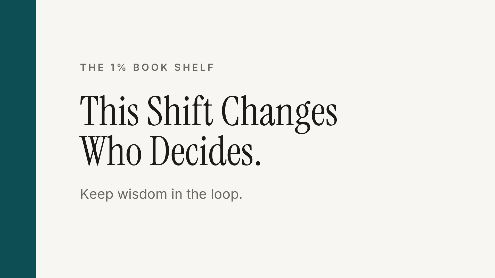Human Magic: Leading with Wisdom in an Age of Algorithms